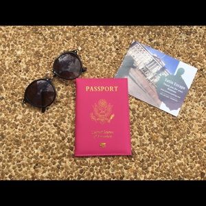 USA Hot Pink Passport Cover